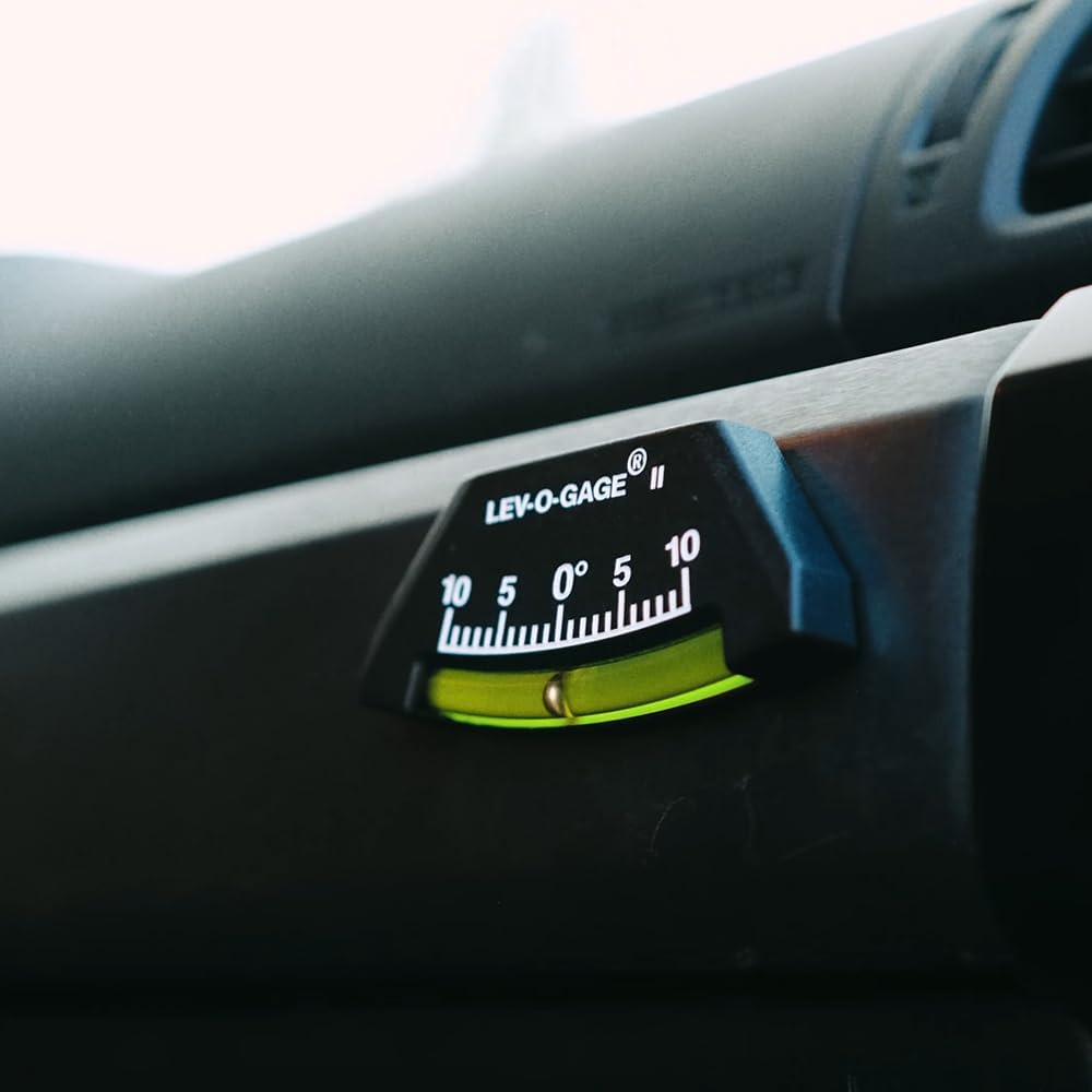 Sun Company Lev-O-Gage II - RV Levels (2-Pack) - Made in USA | Leveling System for RV, Camper, or Pop up Trailer | High Visibility Ball Level (No Bubble) image number 5