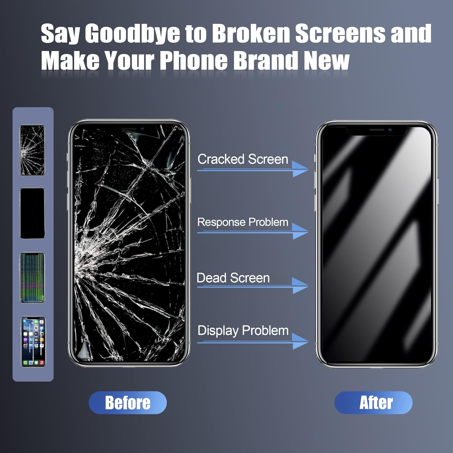 EFAITHLIFE Iphone 14 Pro Max 6.7" LCD Screen Assembly Digitizer Touch Screen Replacement with Frame Assembly Repair Tool image number 6