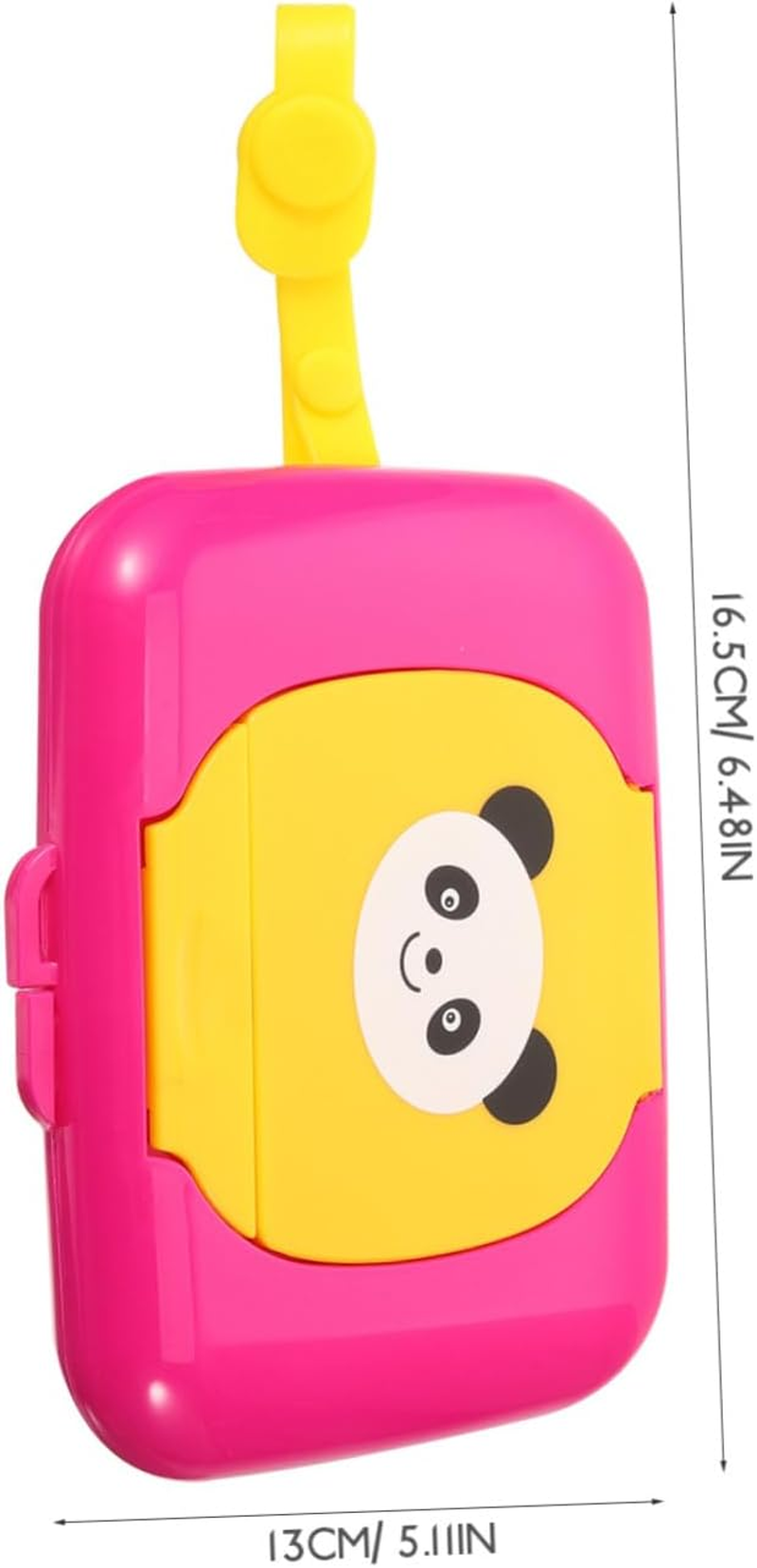 Cabilock Panda Pattern Portable Wet Wipes Box Travel Wipe Storage and Safe Design image number 1