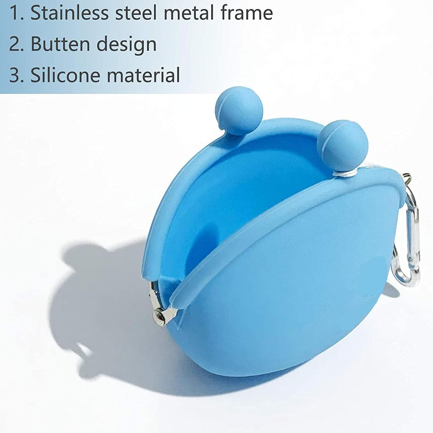 2Pack of Dog and Cat Snack Bag with Carabiner, Silicone Cat and Dog Training Bag,Reusable Dog Treat Container Dog Treat Bag Silicone Treat Pouch for Leash Key Case image number 4