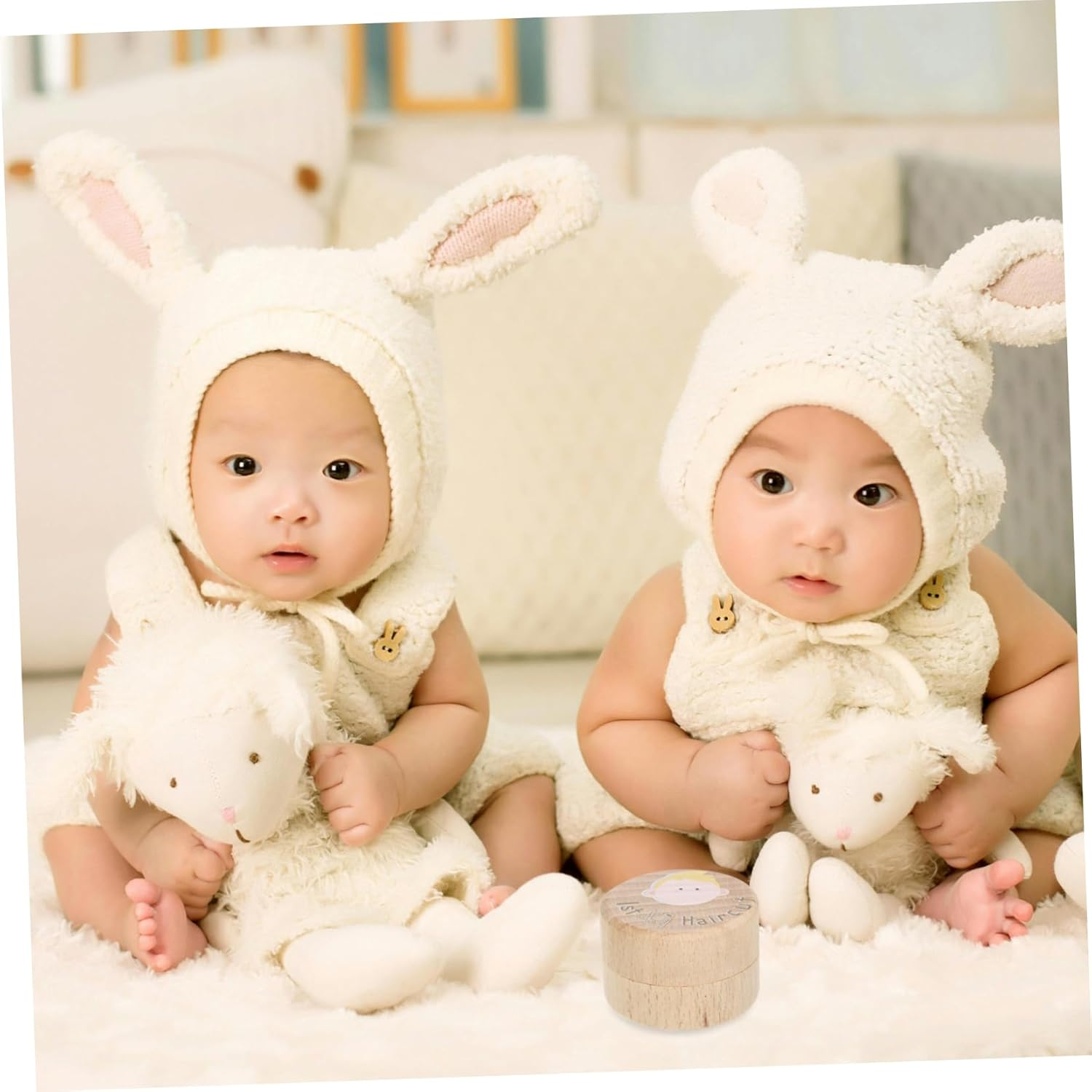 Memory Keepsake Box Wooden Haircut Storage Holder for Boys First Haircut Container with Capacity Thoughtful Present for Cherishing Precious Memories image number 6