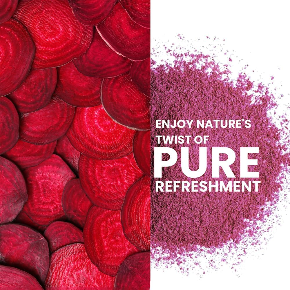 Beetroot Powder 114 G | 100% Pure Raw Red Beetroot Superfood for Drinks, Juice, Recipes| Vegan, Non GMO, Gluten Free. image number 4