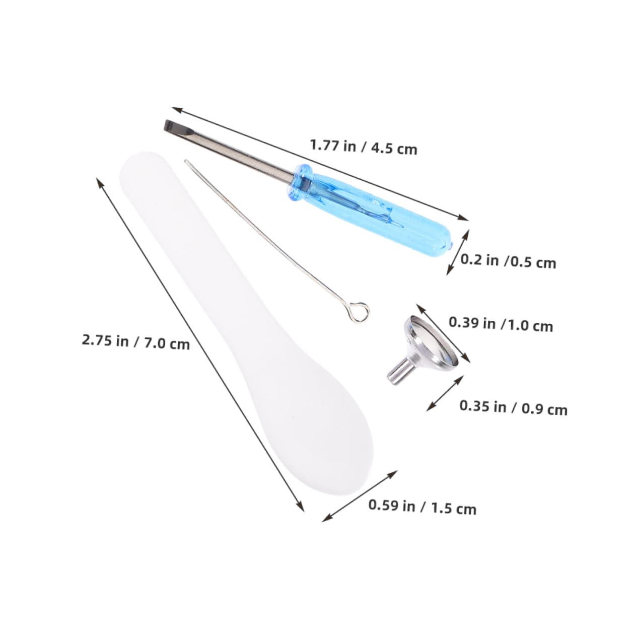 Yardwe 2Sets Small Stainless Steel Funnel Filler Kit for Urn Cremation Ashes Keepsake Memorial Stainless Steel Funnel Filler Jewelry Filling