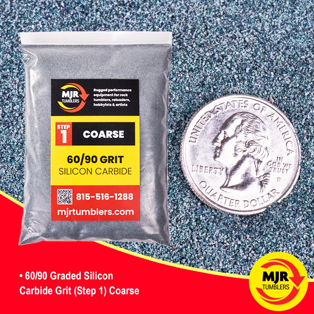 MJR Tumblers 1 LB Polish 60/90 Silicon Carbide Rock Refill Grit Abrasive Media Step 1 USA image number 6