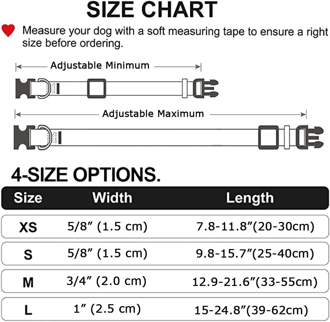 HQYDDMI Dog Collars with Floral Print, Soft Comfortable Adjustable Collars for Small Medium Large Dogs, Floral Pattern for Girl Boy Dogs(Pink Floral,L) image number 5