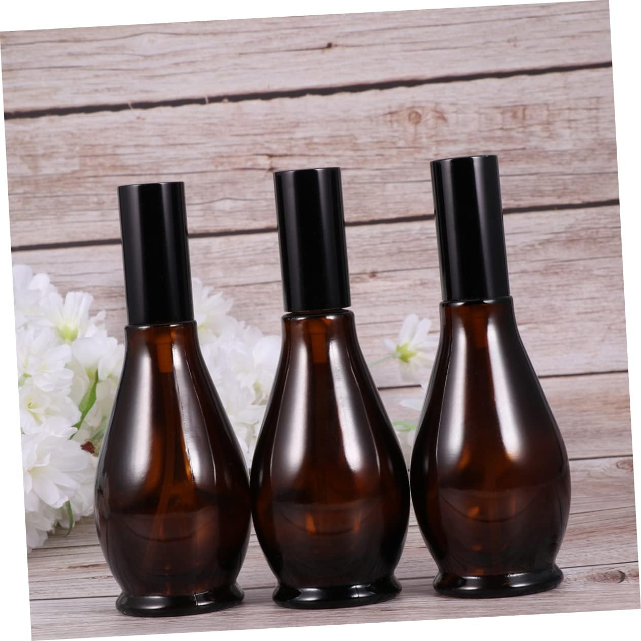 Baluue 3Pcs Tea Glass Spray Bottle Small Empty Refillable Spray Bottle for Makeup and Skin Care Use image number 4