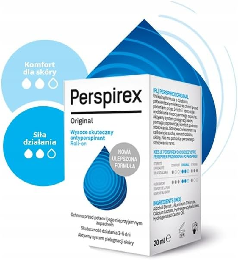 Perspirex Original Antiperspirant Roll on 20Ml - 2 Pack