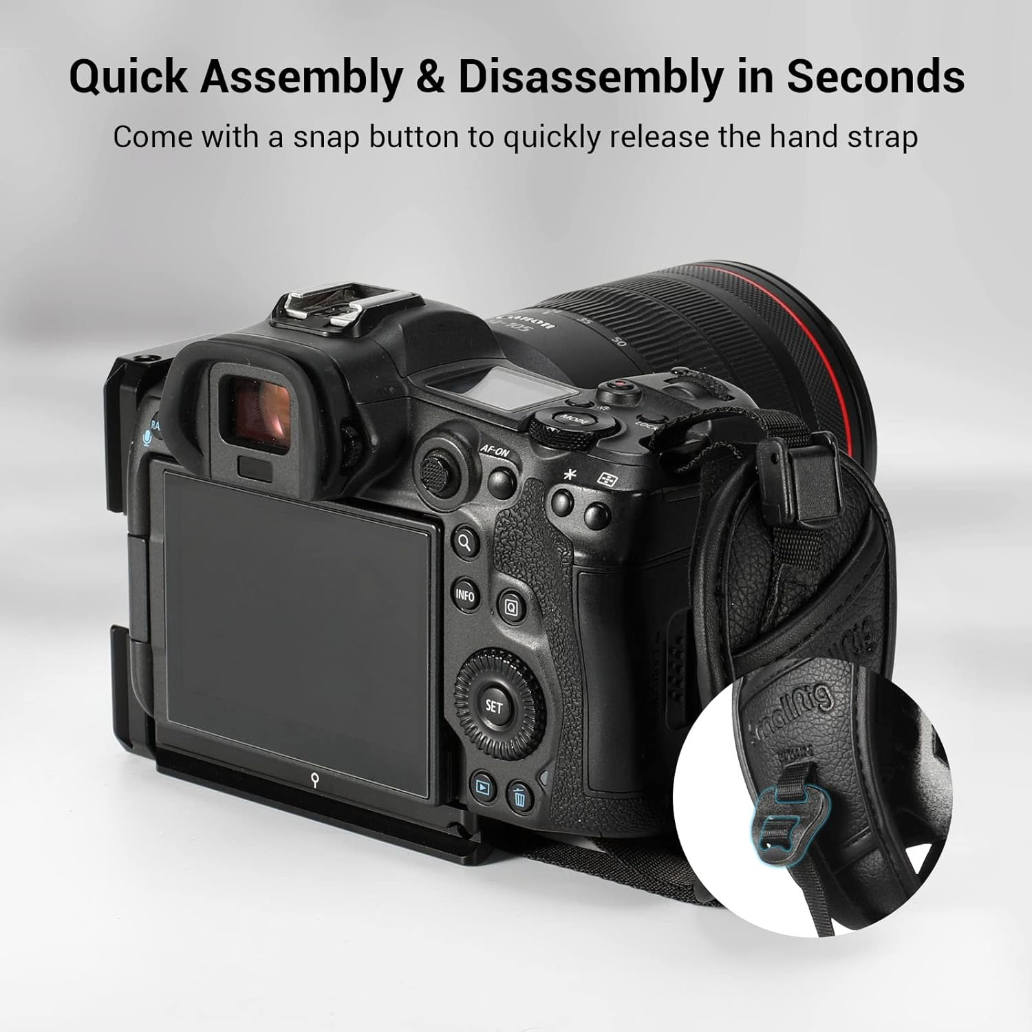 Smallrig Camera Cage Wrist Strap and Hand Strap with Quick Adjustable and Detachable Design Secure Grip for Cage Handle and L Bracket image number 4