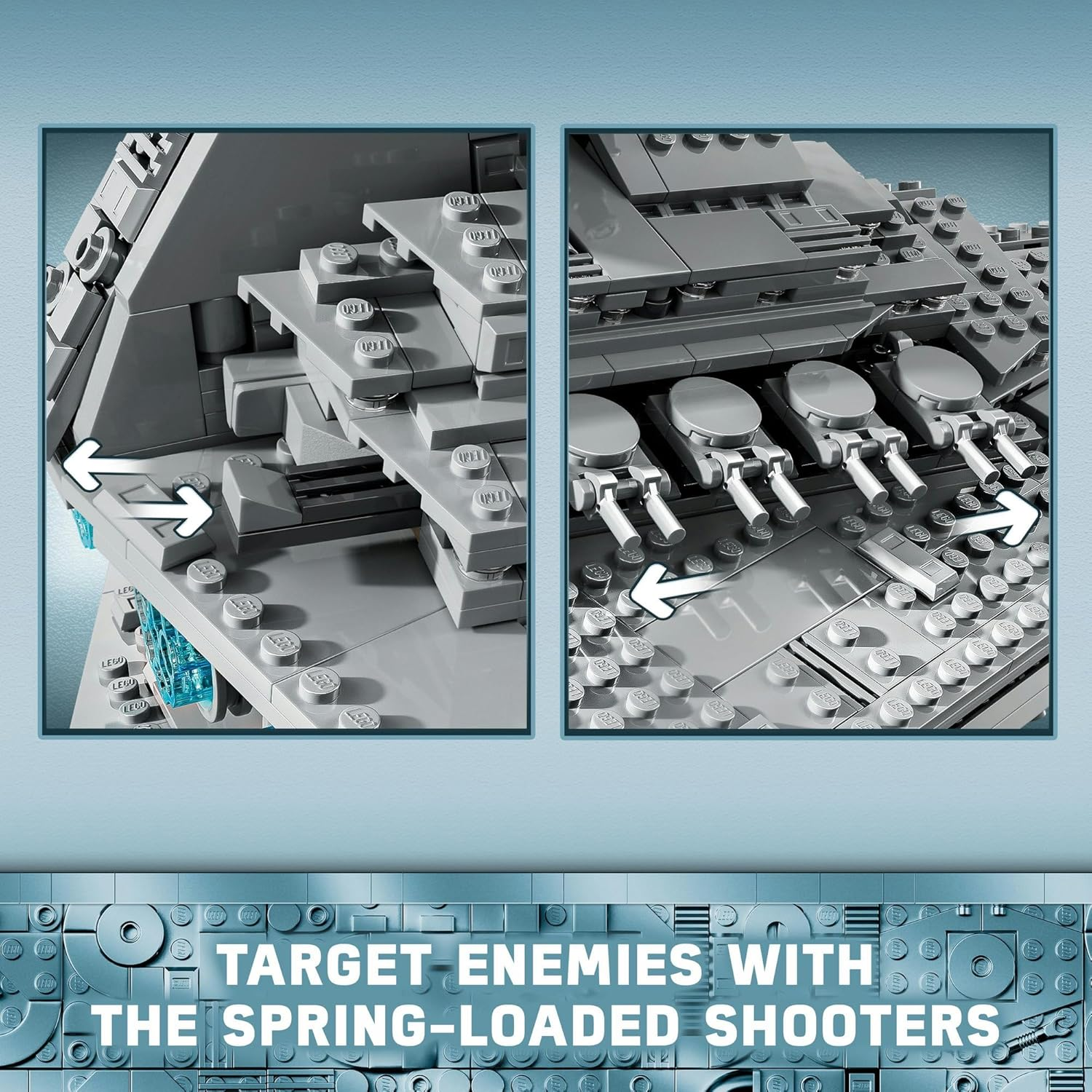 LEGO Star Wars Imperial Star Destroyer Building Toy, Collectible New Hope Kids Toy Has a Darth Vader Character Minifigure with a Red Lightsaber, Model Kit for 10 plus Year Old Boys, Girls & Fans 75394 image number 6