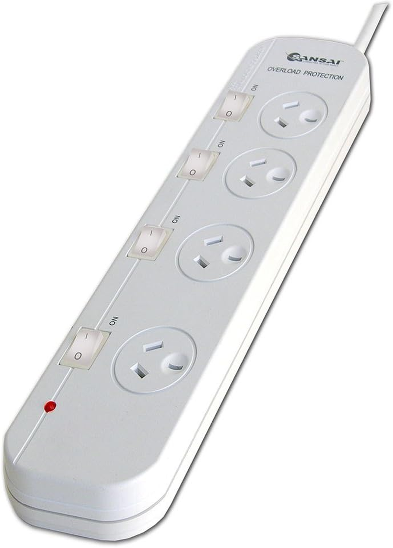 Sansai HA-SS-PAD-054SW Sansai Powerboard - 4 Ways with Individual Switch image number 1