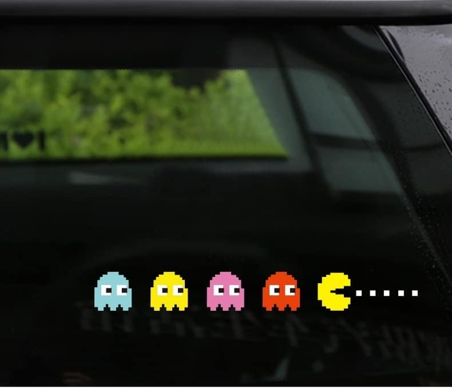 Pac Man Car Stickers Pacman Sticker for Car for Laptop Video Game Car Sticker Waterproof Vinly Pacman Decal (Doodle) image number 3