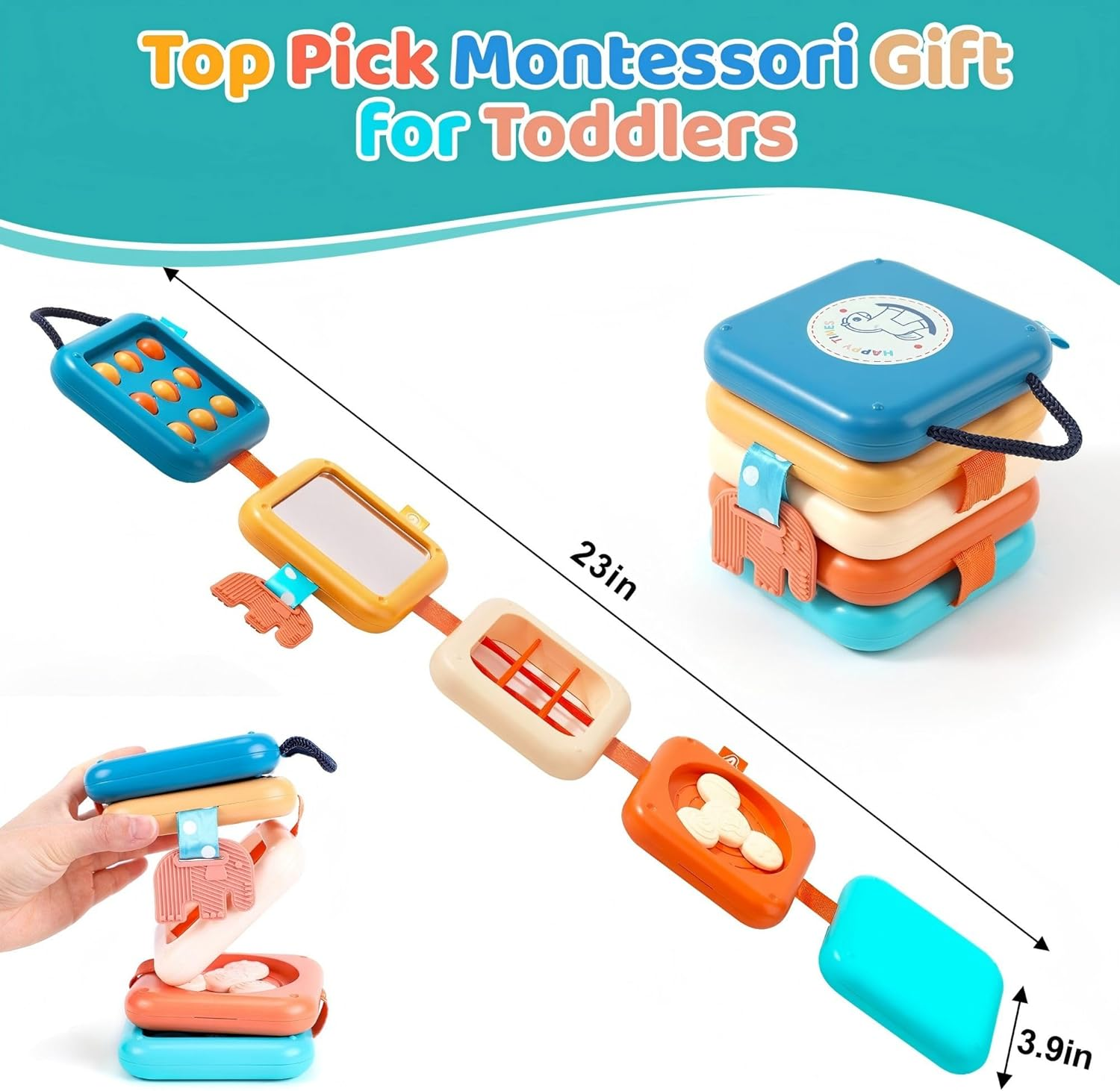 Montessori Busy Board Learning Educational Toys for Kids Toddlers image number 5