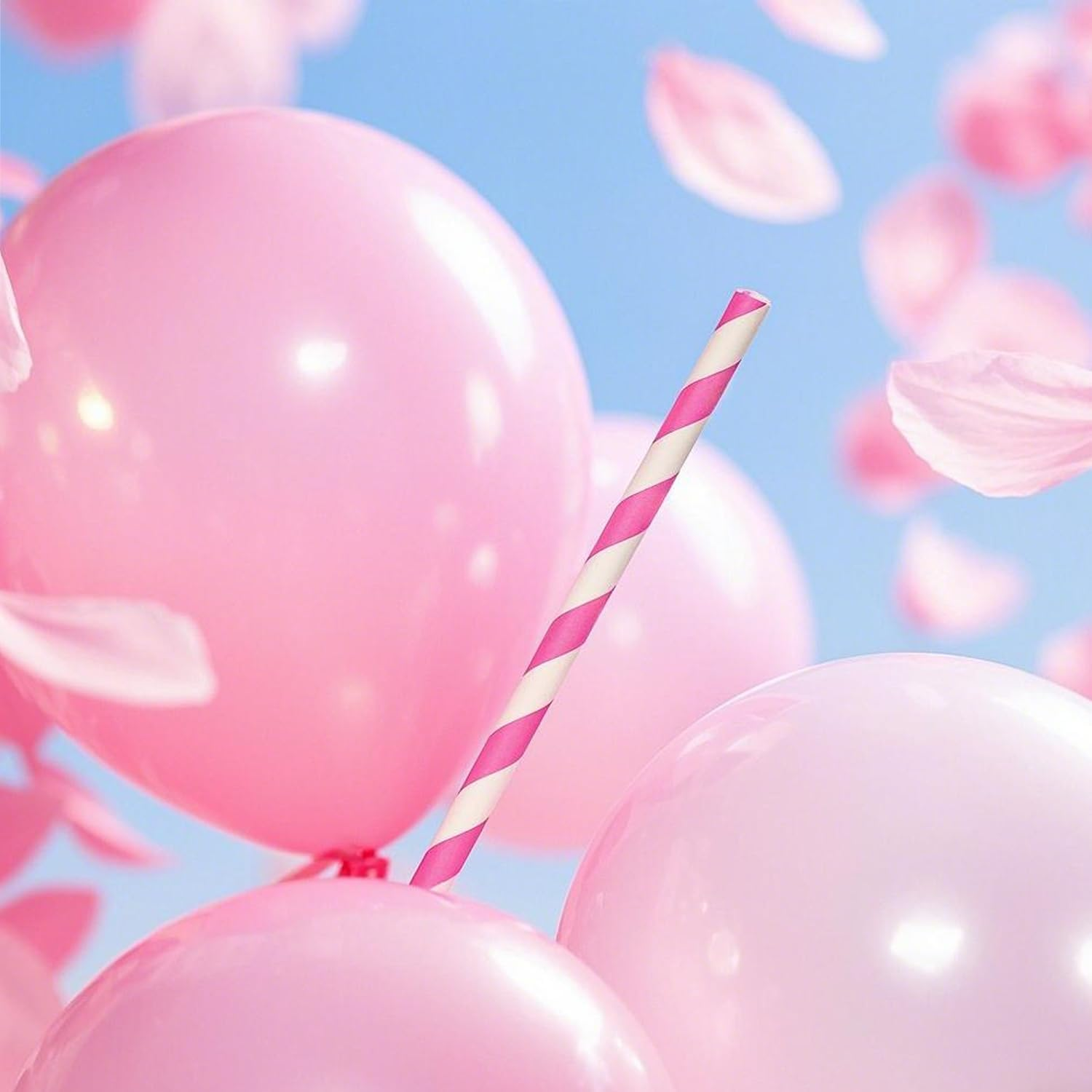 100 Pcs Paper Drinking Straws, Biodegradable Paper Straws for Juice, Shakes, Cocktail, Coffee, Milkshakes, Soda, Smoothies (A) image number 6