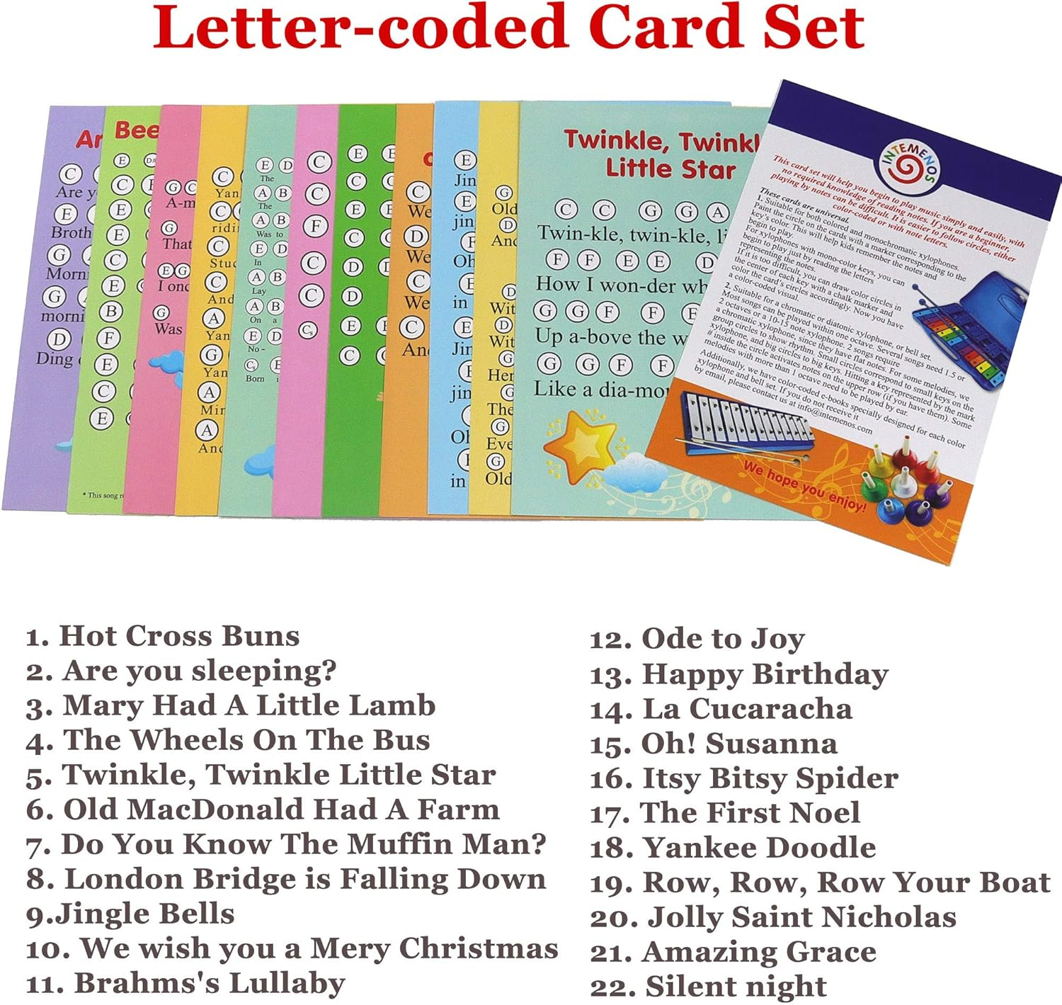 8-Note Glockenspiel for Children - Kid'S Musical Xylophone - 22 Easy Play Songs&hellip;