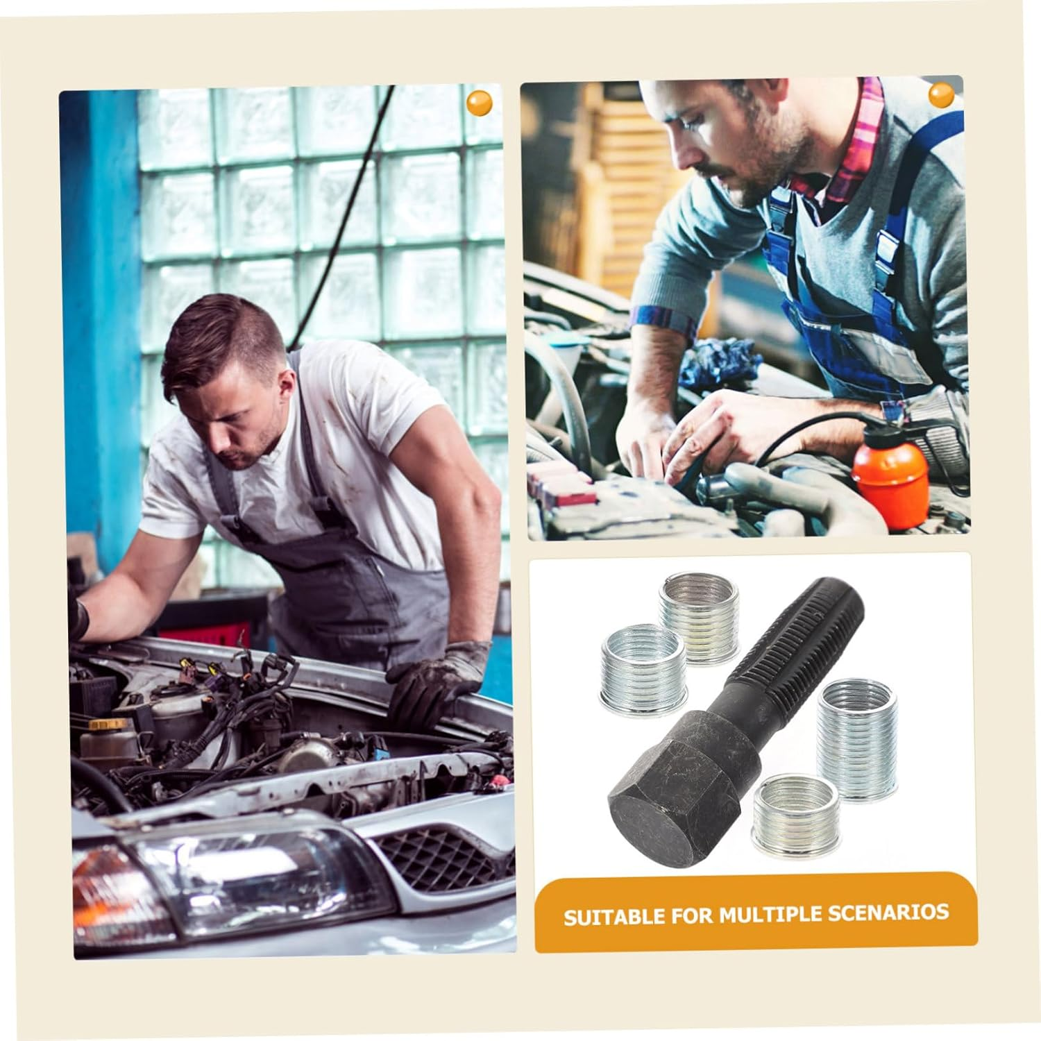 CHILDWEET Thread Repair Tool Kit for Ignition Threads Compatible Automotive Applications and Random Option image number 5