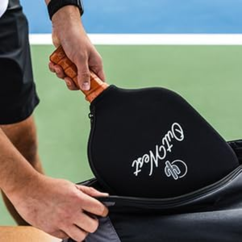 Outwest Sport Pickleball Paddle - Sunset/Sunrise Bundle | Graphite Carbon Face | Polypropelene Honeycomb Core | 2 Balls and 2 Covers Included | USAPA Approved image number 3