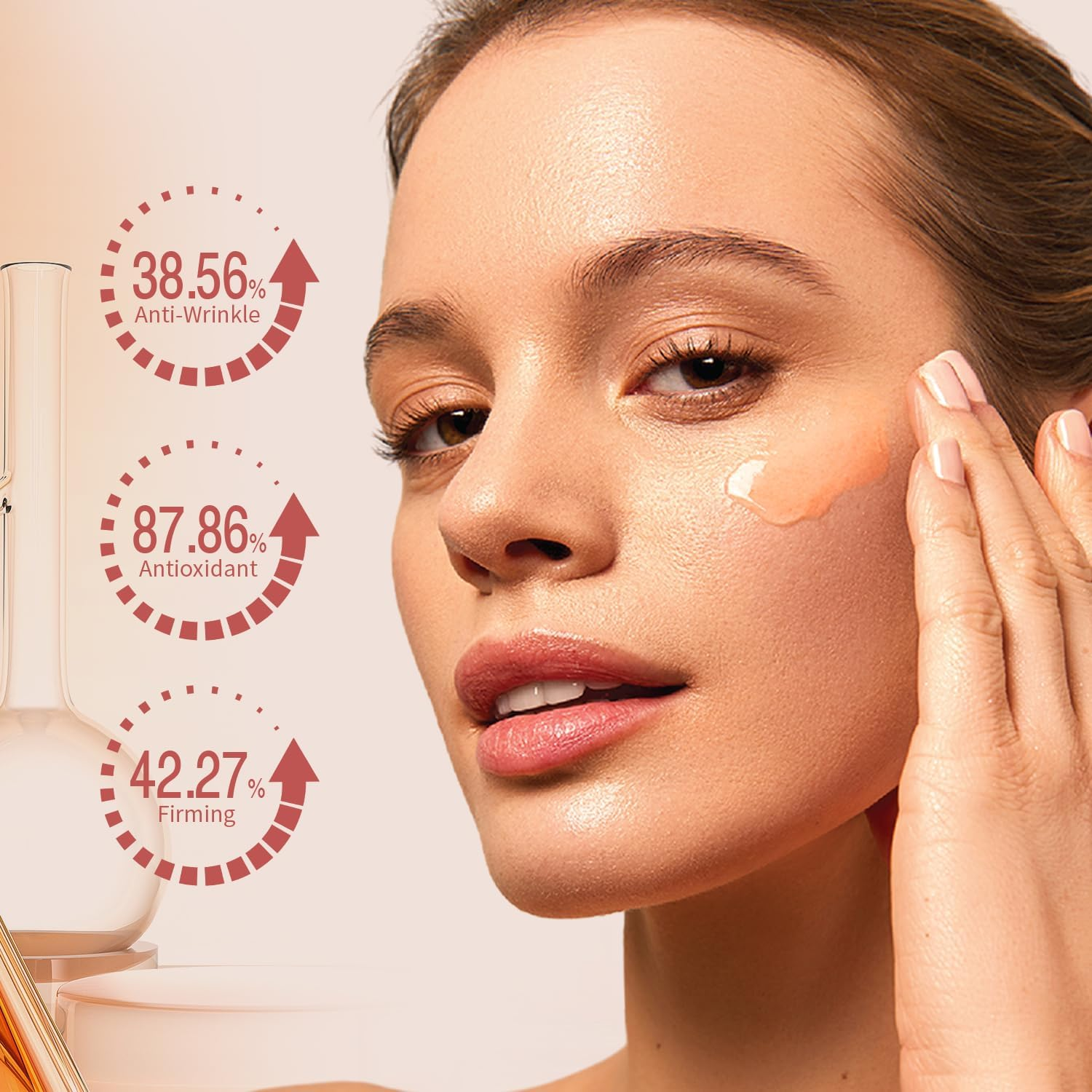 RAZUYEN Anti-Aging Moisturizer Serum, Reduces Wrinkles & Fine Lines, Face Hydrating, Smooths Skin, Firming Face Serum for Radiant Skin, Daily Skin Care Treatment, 1.35 OZ image number 4