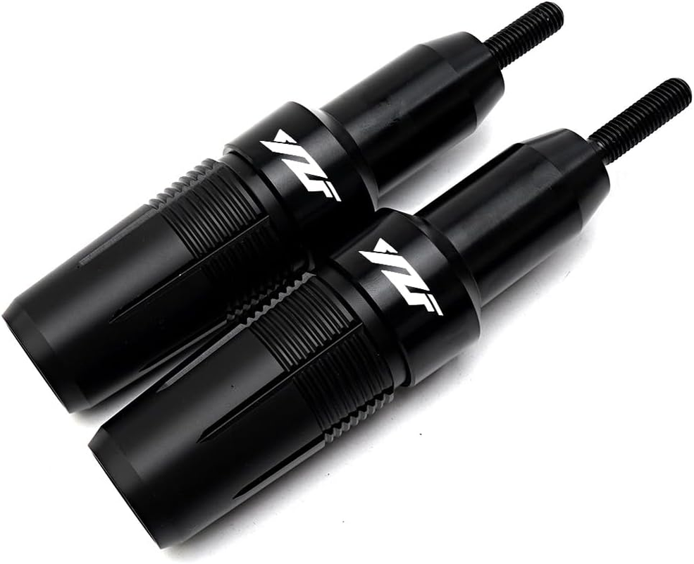 MOWOK for Yamaha R3 YZFR3 YZF-R3 R3 2015-2019 2020 2021 2022 2023 2024 2025 Motorcycle Accessories Aluminum Crash Protector Pad Falling Protection Frame Sliders Exhaust Slider (Black, 1 Pc)