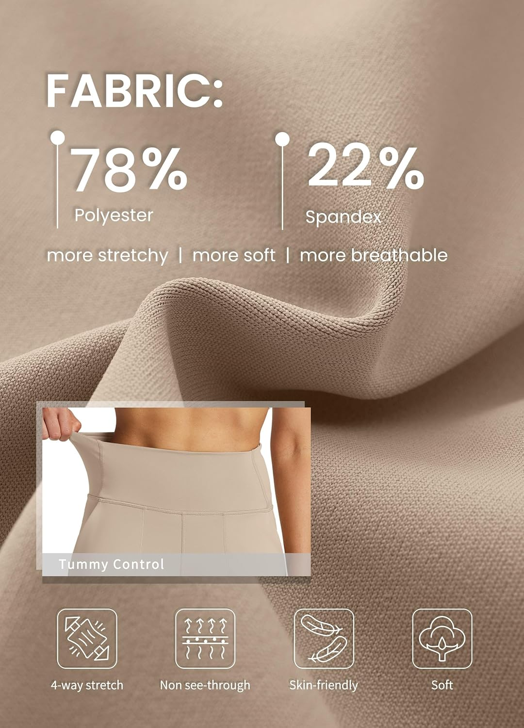 WILLIT Women'S Yoga Capris Pants High Waist Leggings Athletic Exercise Workout Crop Capris Quick Dry Straight Leg 23" image number 2