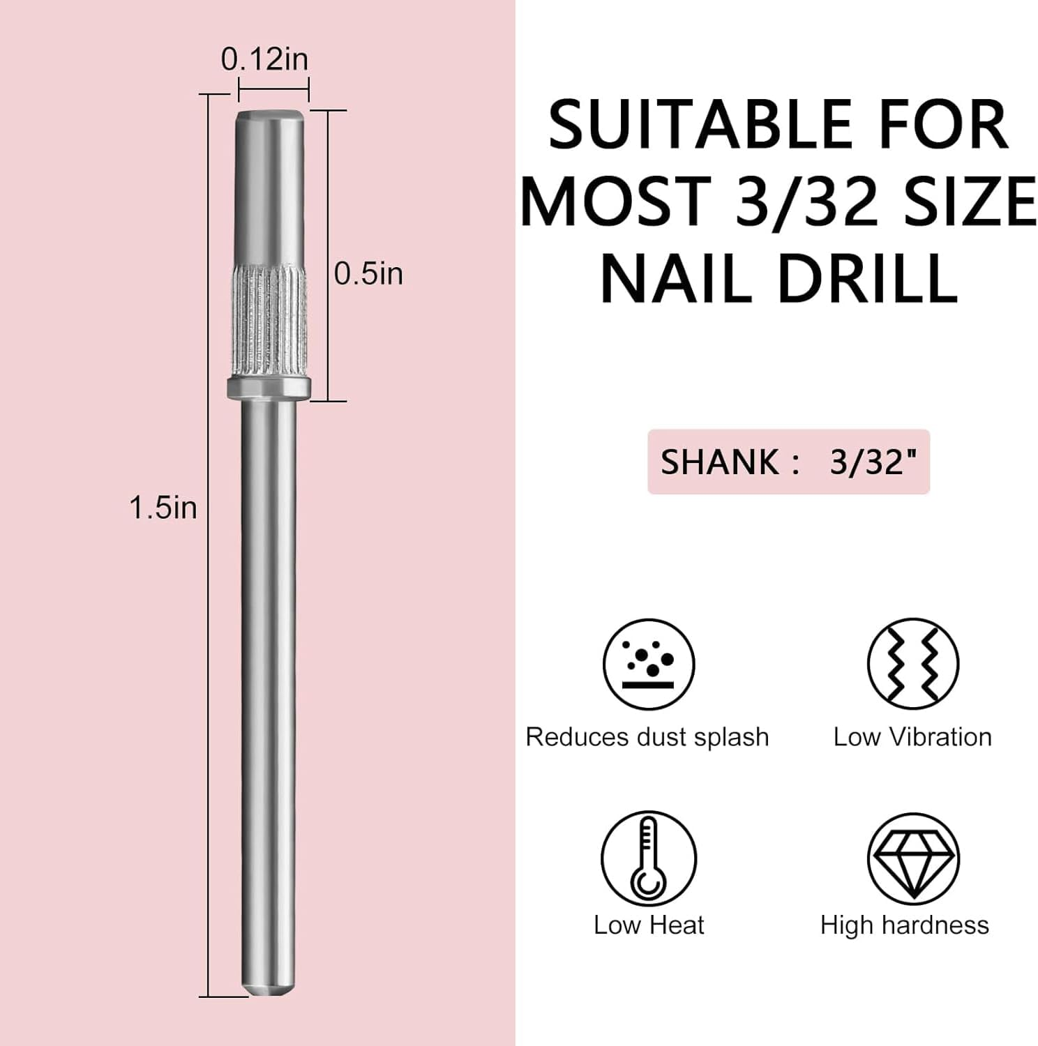 3Mm Mini Sanding Bands 100-Pack with 2 Mandrel Bits - 240 Grit Nail Drill Abrasives for Acrylic Gel Removal, Professional Manicure & Pedicure Kit for Home and Salon Use​