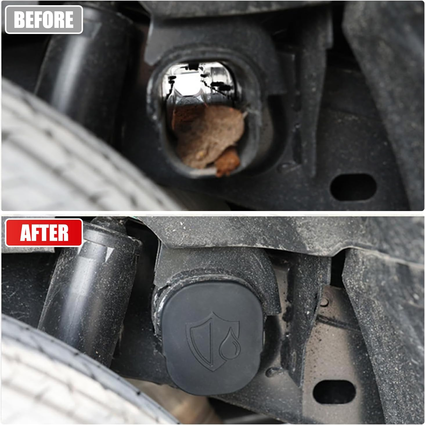 Beam Dust Cover Silicone Protective Cover Anti-Layer Sandproof Cover Compatible with Ford Ranger Accessories (1 Pair) image number 5