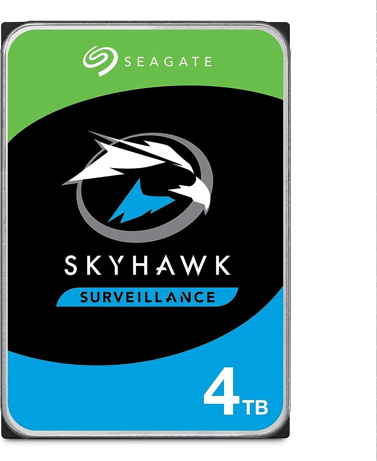 Seagate Skyhawk ST4000VX016 4TB Internal Hard Drive HDD, Video Recording up to 64 Cameras, 3.5 Inch, 64 MB Cache, SATA 6Gb/S, Silver, FFP, Incl. 3 Year Rescue Service image number 2