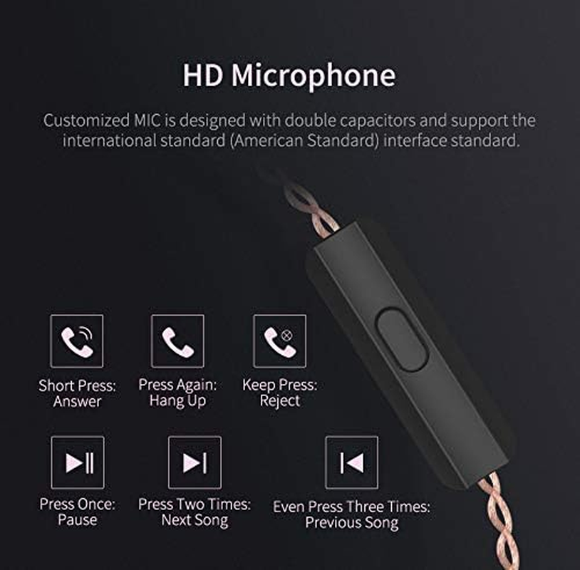 KZ ZSN Hifi in Ear Earphone, KZ Headphone High Resolution Dual Drivers 1BA 1DD in Ear Earbuds with HD Microphone Remote Line Control (Purple, with Mic)