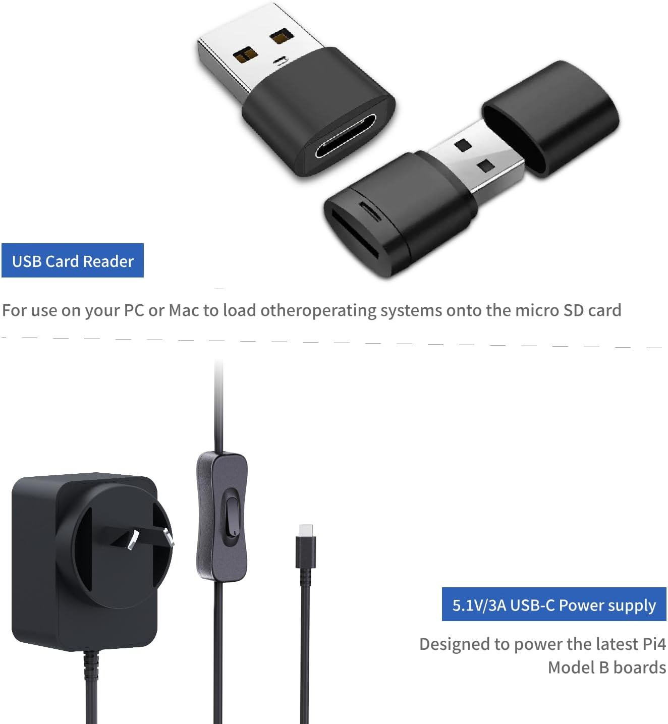 Irasptek Starter Kit for Raspberry Pi 4B 4GB Ram-Pre-Loaded with 64GB Edition Raspberry Pi OS image number 2