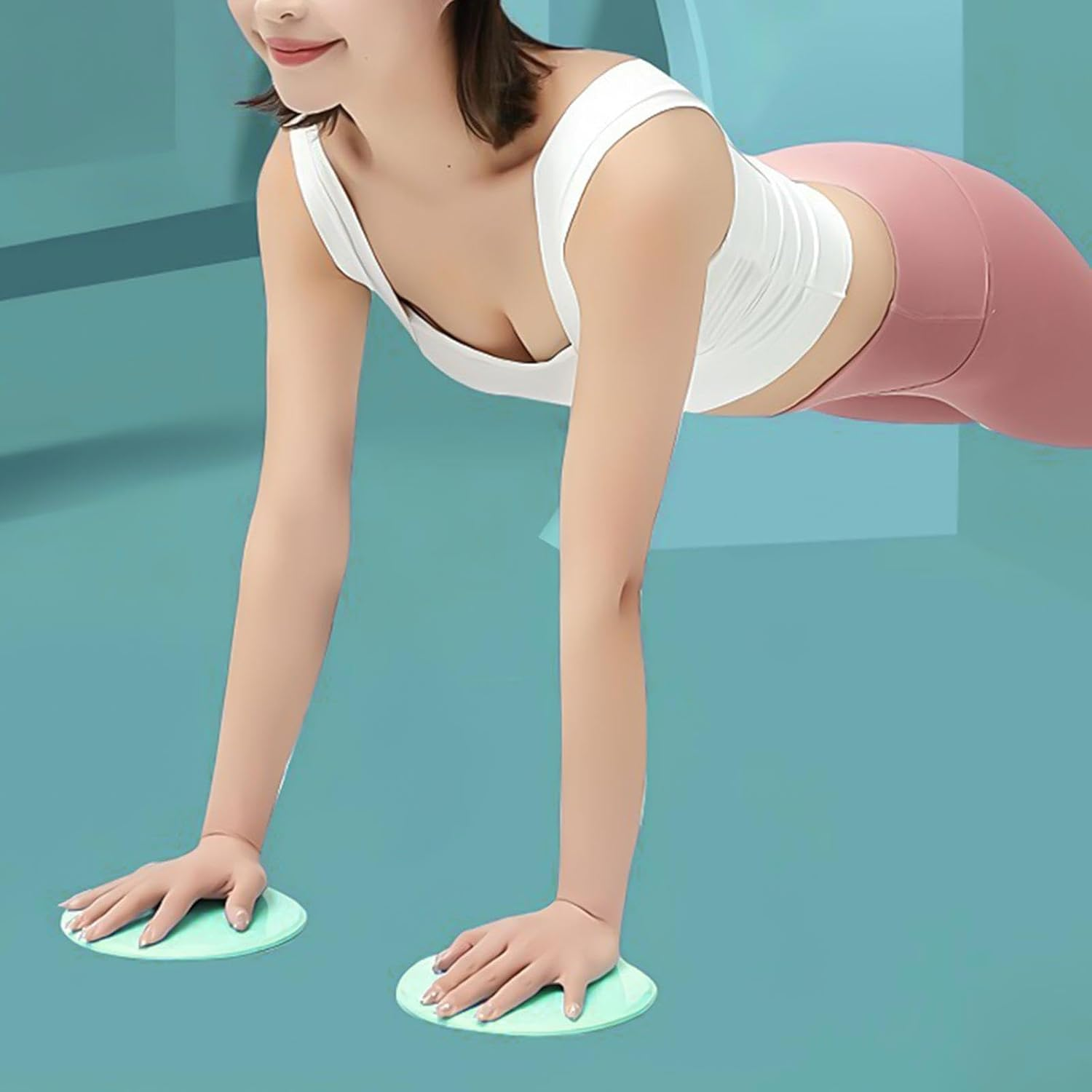 Kdjuope 2X Exercise Gliders Exercise Gliding Discs, Equipment Compact, Core Slider Fitness Discs for Workout, Women Men image number 2