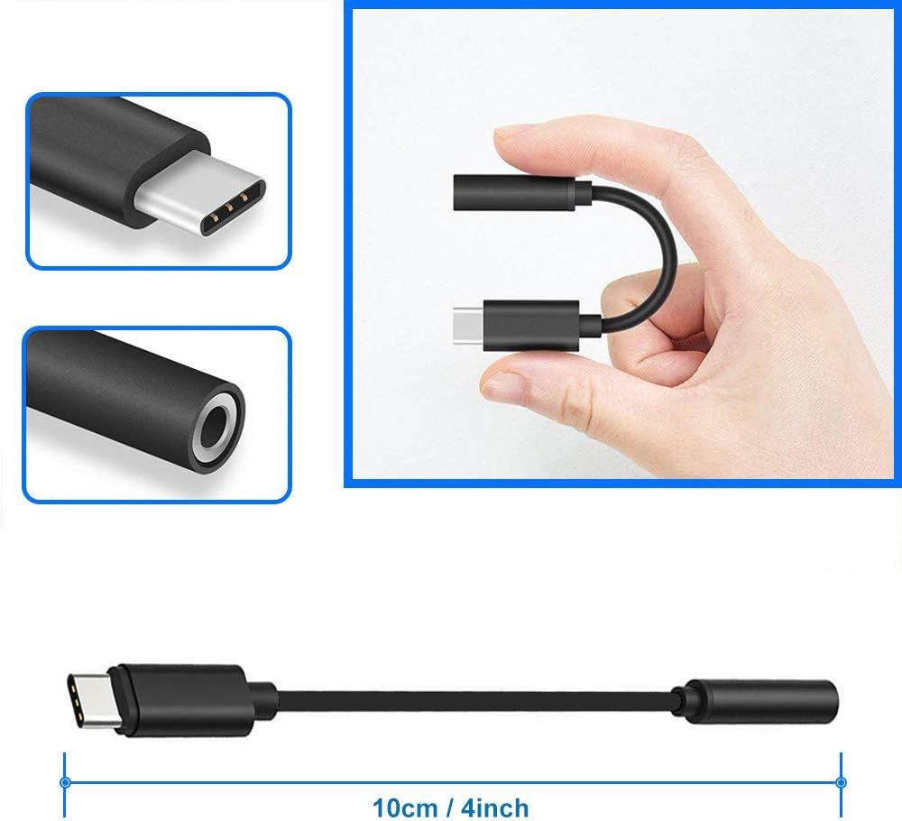 MMOBIEL USB C to 3.5Mm Audio Jack Headphone Adapter Compatible Samsung Galaxy S25(+)/S25 Ultra/S24(+)/S24 Ultra/S23(+)/S23 Ultra/S22(+)/S22 Ultra Xiaomi, Google Pixel 4XL, Oneplus 8 Etc. (Black) image number 1