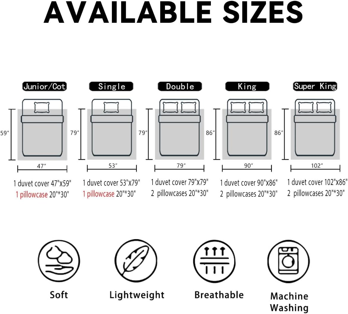 Loussiesd Boys Skull Duvet Cover Pumpkin Lantern Bedding Set for Kids Teens Halloween Horror Ghosts Bats Decor Brown Quilt with 2 Pillowcases 3Pcs Bedding Double Boys image number 3