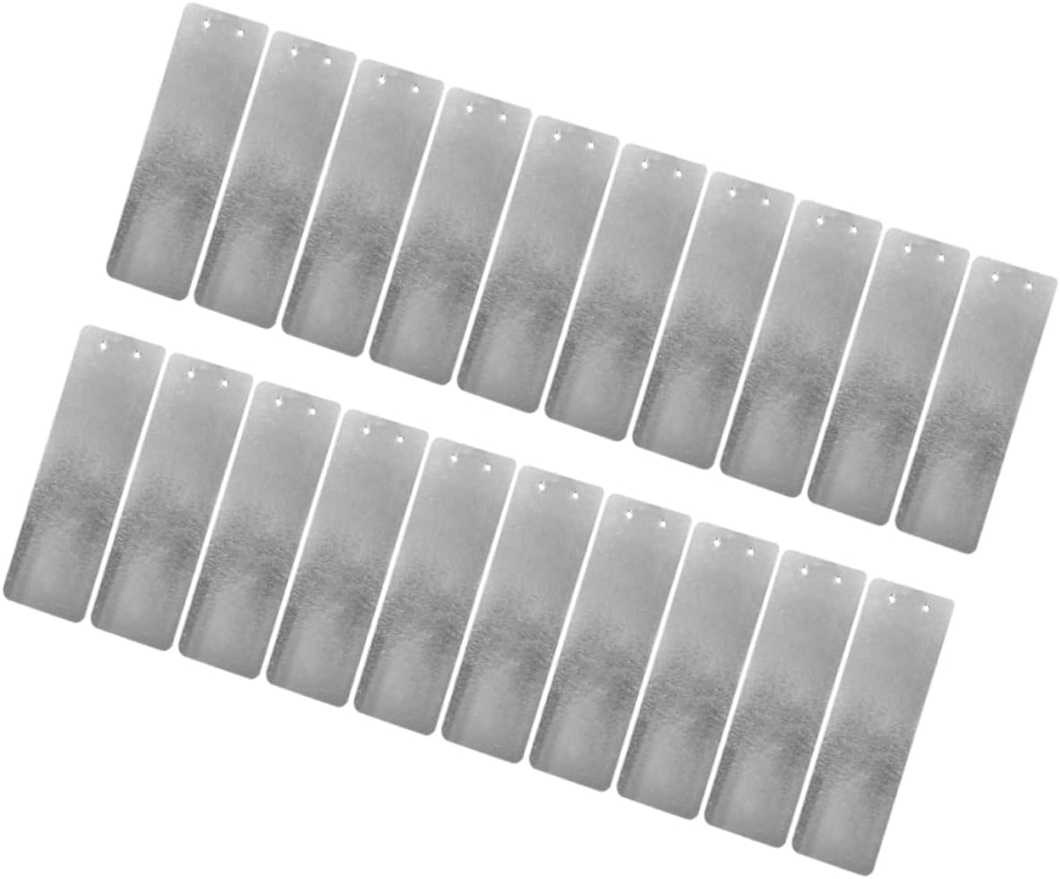 SUPVOX 40Pcs Aluminum Garden Plant Labels Metal Tree Tags Outdoor Herb Labels DIY Plant Markers image number 1
