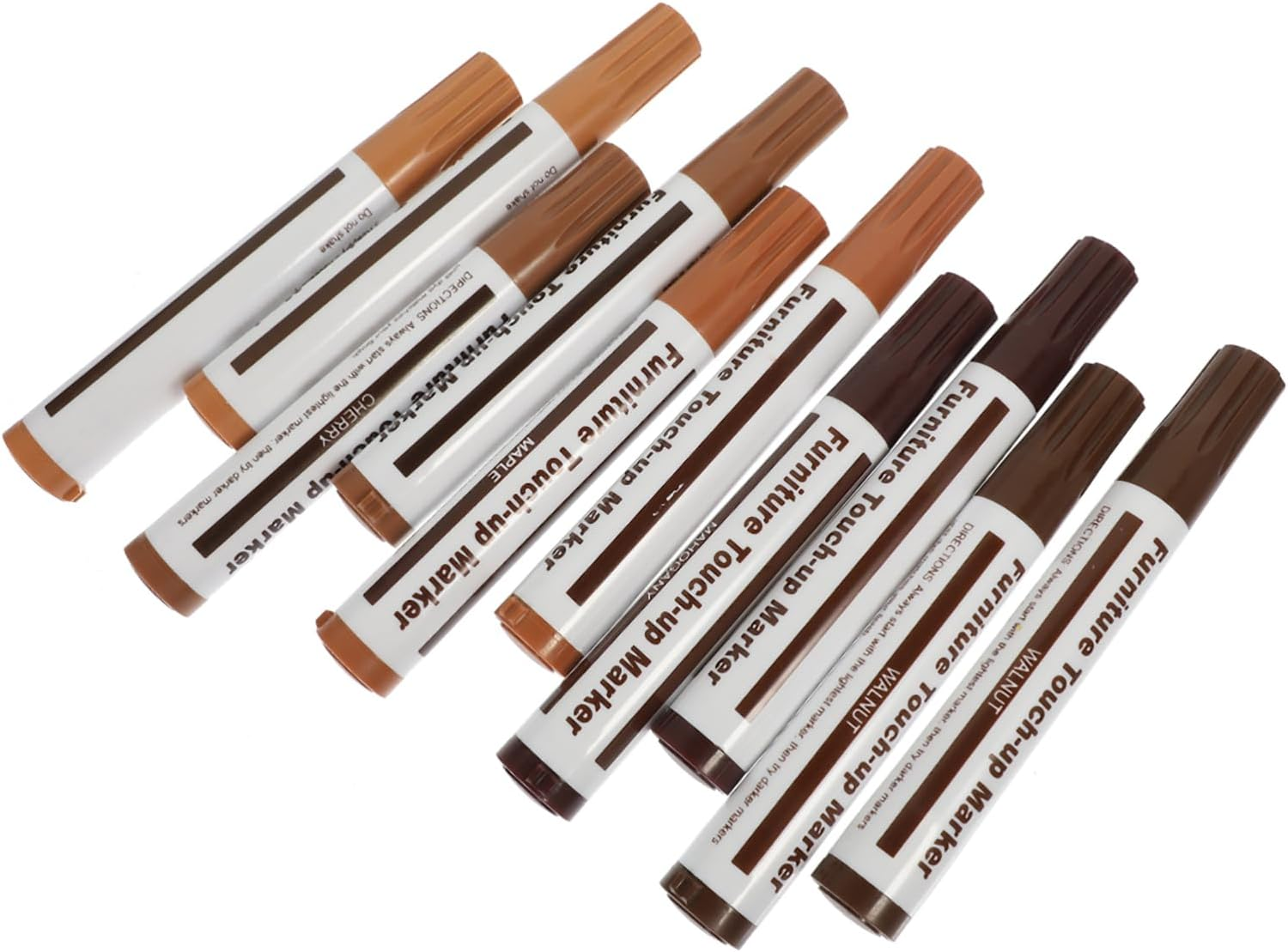 FRCOLOR 10Pcs Wood Furniture Markers Touch-Up Repair Pen Portable Markers Quick Dry Home Supplies image number 5