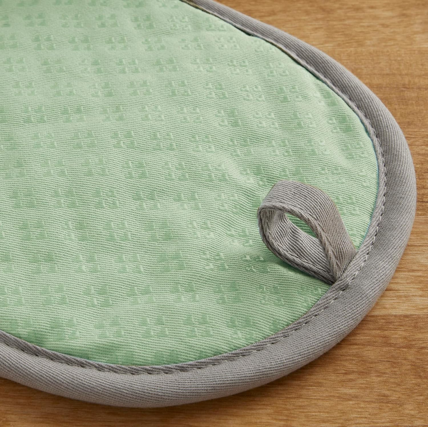 Kitchenaid Asteroid Oval Pot Holder 2-Pack Set, Pistachio, 6.5"X10" image number 1