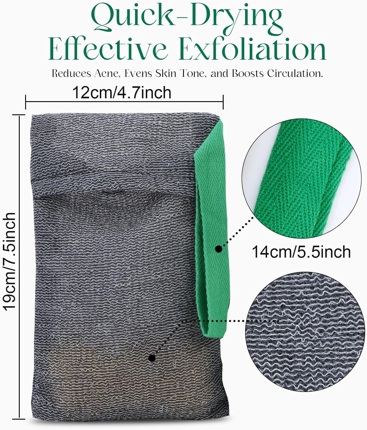 PHOGARY Soap Bags Mesh Exfoliating, 6 Pack Soap Net Sock for Bar Soap, Nylon Shampoo Bar Bags for Bath/Shower Exfoliating, Soap Sleeve Body Scrubber Pouch Body Exfoliator - Quick Drying (Black,Gray)