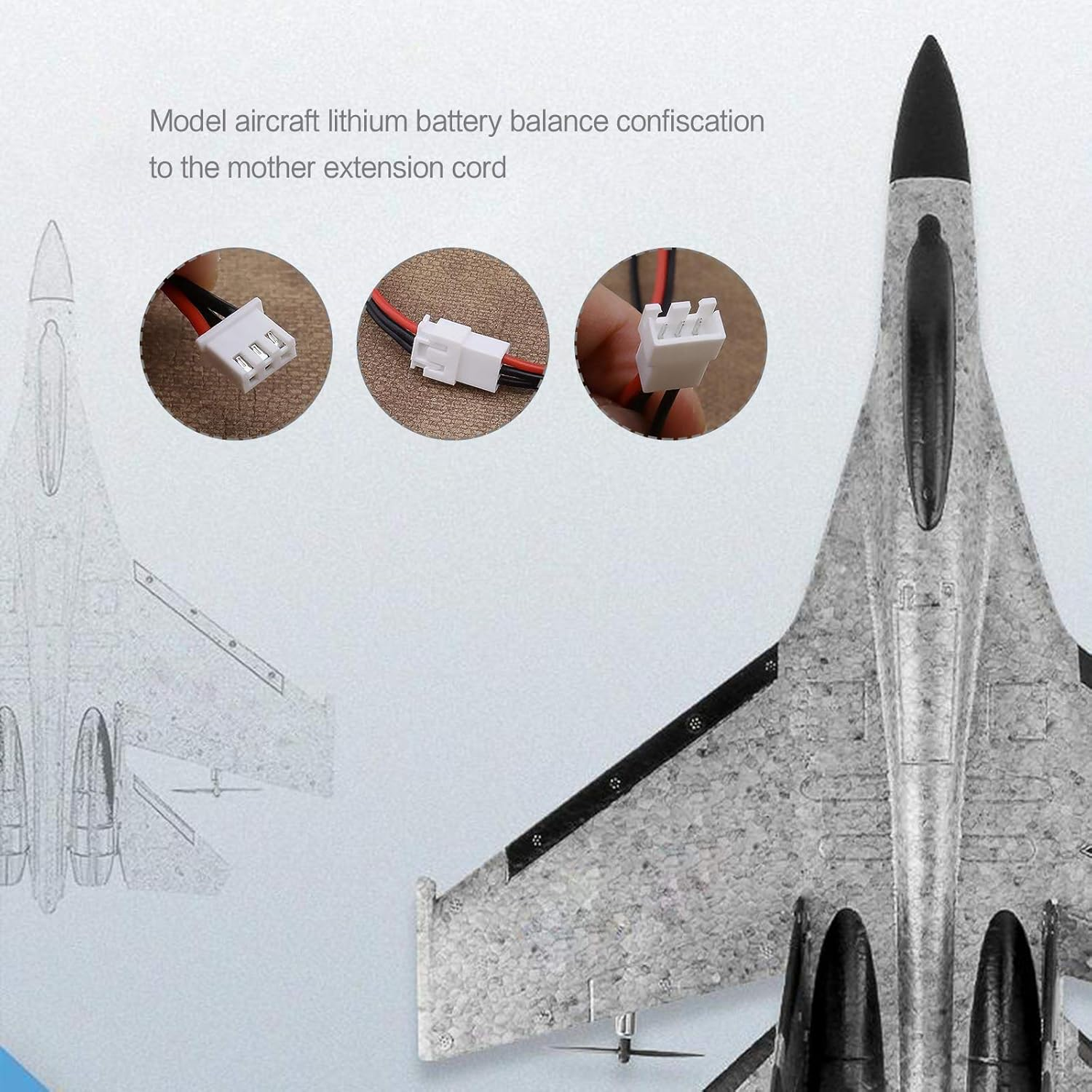 Emsea 5X 2S LIPO Battery Balance Charging Extension Cables JST-XH 2.54Mm Male Female Connector 22AWG Wire for RC Drone Quadcopter image number 1