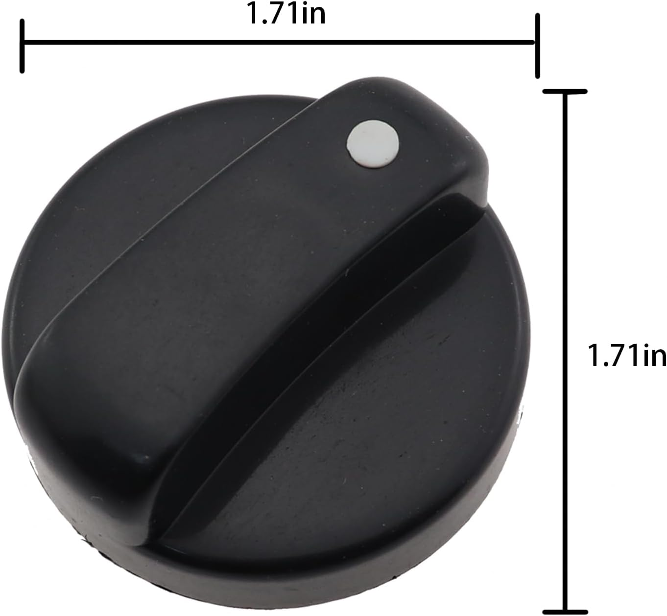 Caishun 4PCS 1.7 Inch Black Patio Heater Control Knob Universal Control Knob Replacement Part Patio Heater Plastic Control Knob Protector Natural Gas Cooktop Accessory for Fireplaces and Gas Grills image number 2