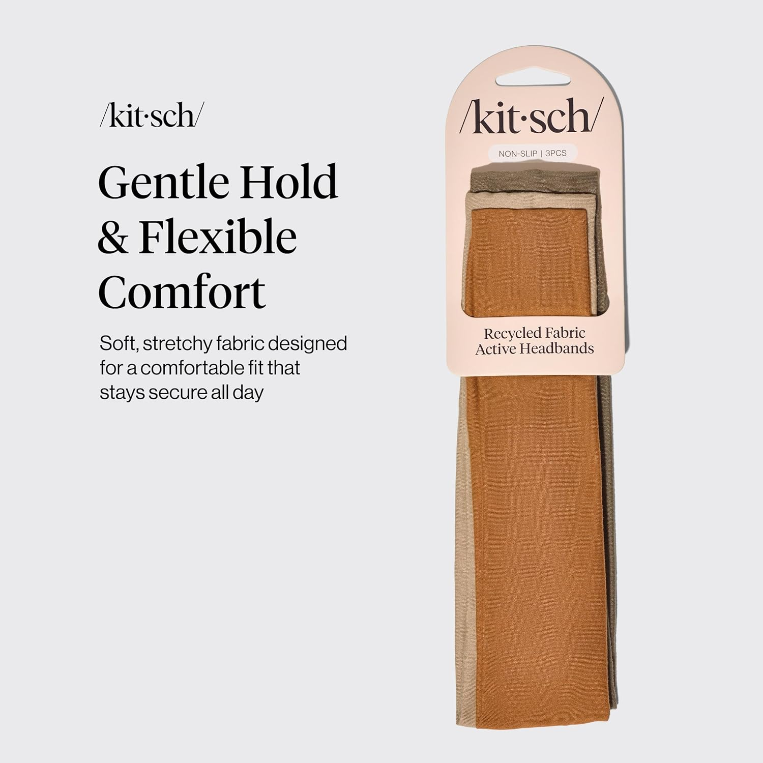 Kitsch Wide Headbands for Women - Fashion Sports Headband for Workout, Yoga, Gym, Running, Exercise | Stretchy Head Bands for Women&rsquo;S Hair | Hair Accessories for Women image number 3