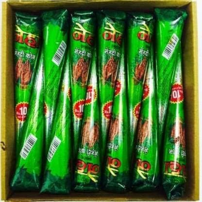 Neha Herbal Mehendi Cone Natural Mehendi (Pack of 12 Cone) image number 1