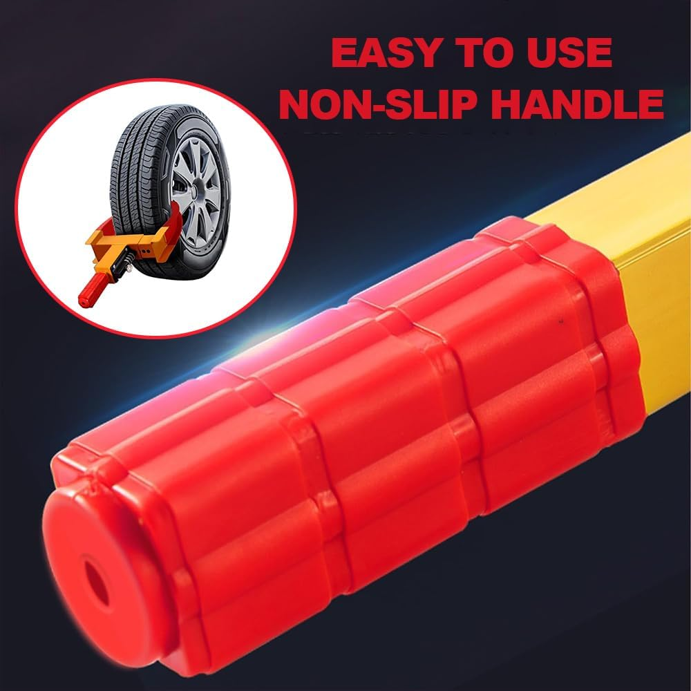 Universal Wheel Clamp Lock, Wheel Combination Lock, Safety Tire Lock, Anti-Theft and Anti-Pry, Keyless, Suitable for Cars, Trucks, Suvs, Motorcycles, Etc. (9 Holes) image number 2