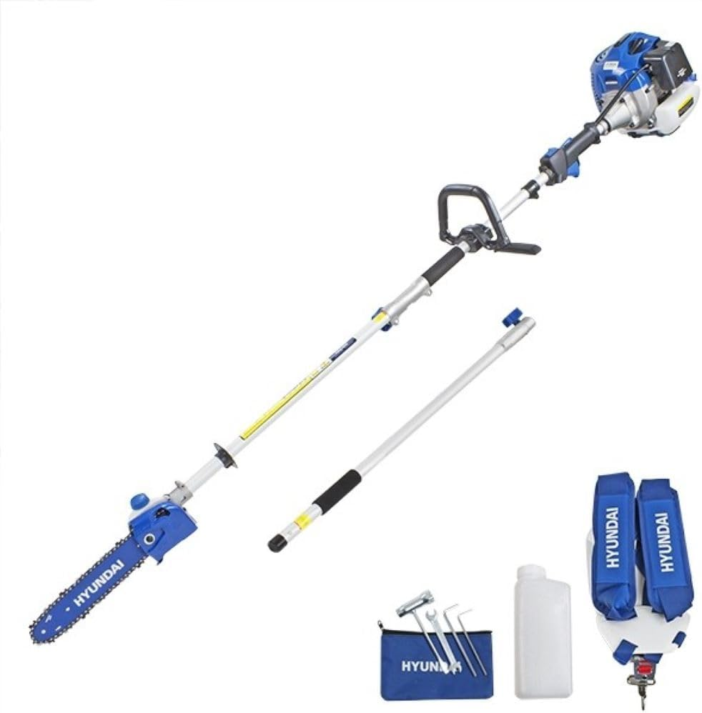 Hyundai Power 33Cc Petrol Engine Pole Saw with 800 Mm Extension and Harness, 10-Inch Length image number 2