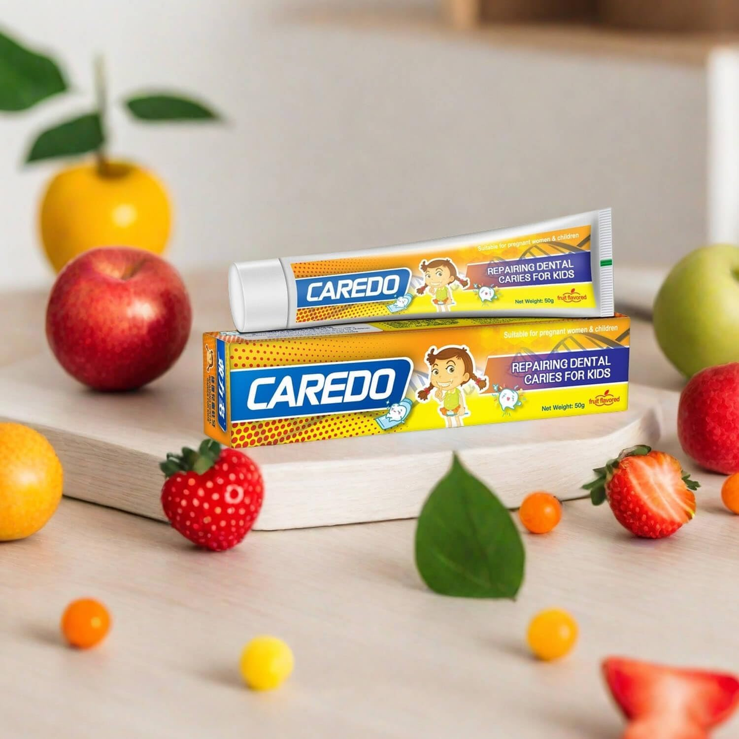 Kids Hydroxyapatite Toothpaste for Reversing Cavities, Fluoride Free Home Cavity Repair, Safe Toddler & Baby Toothpaste for Enamel Repair, Tooth Decay Repair Remineralizing Fruity 1.76 OZ image number 4