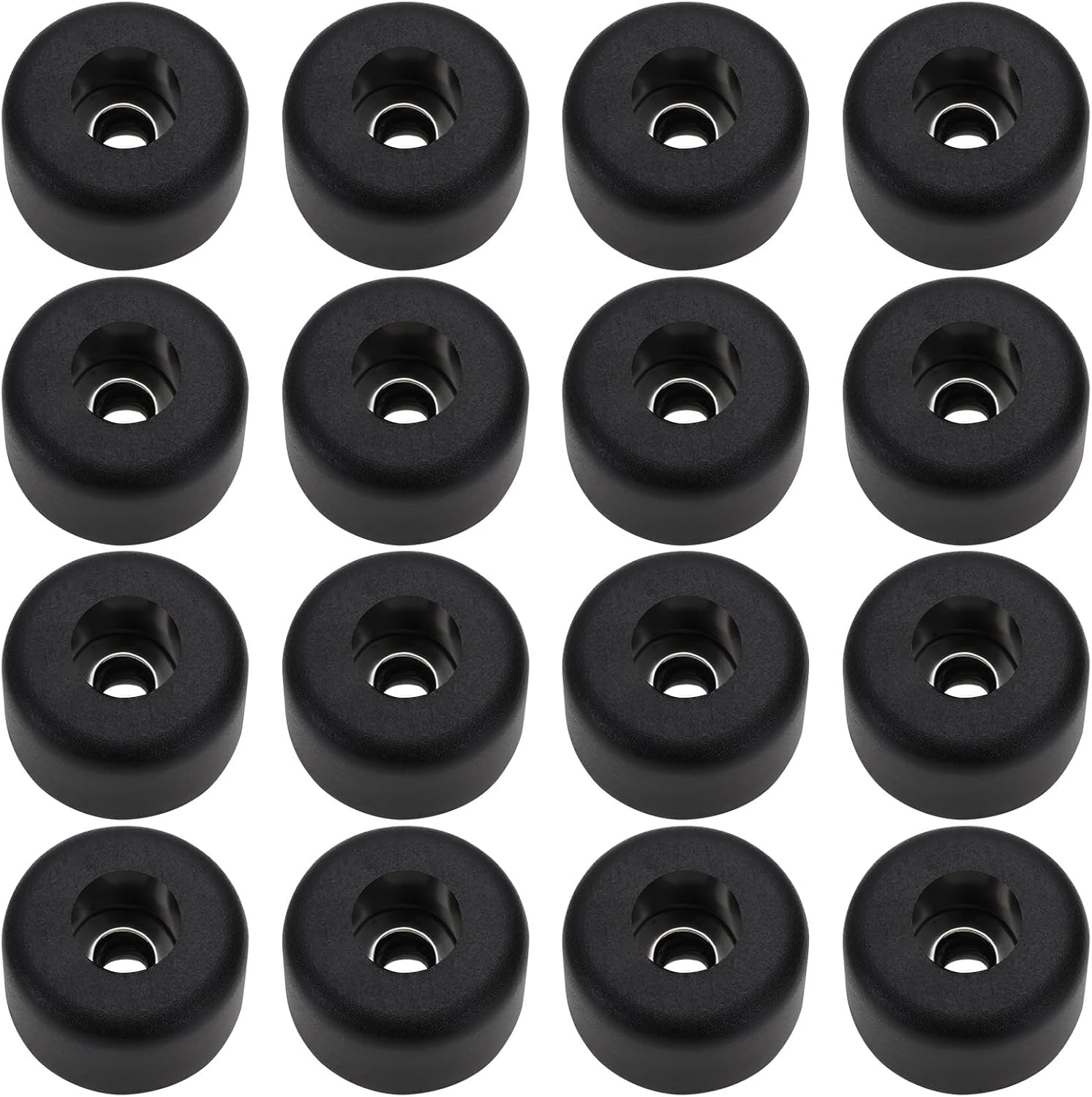 SG Store 16PCS round Black Rubber Speaker Feet with Stainless Washer, 25X15Mm image number 4