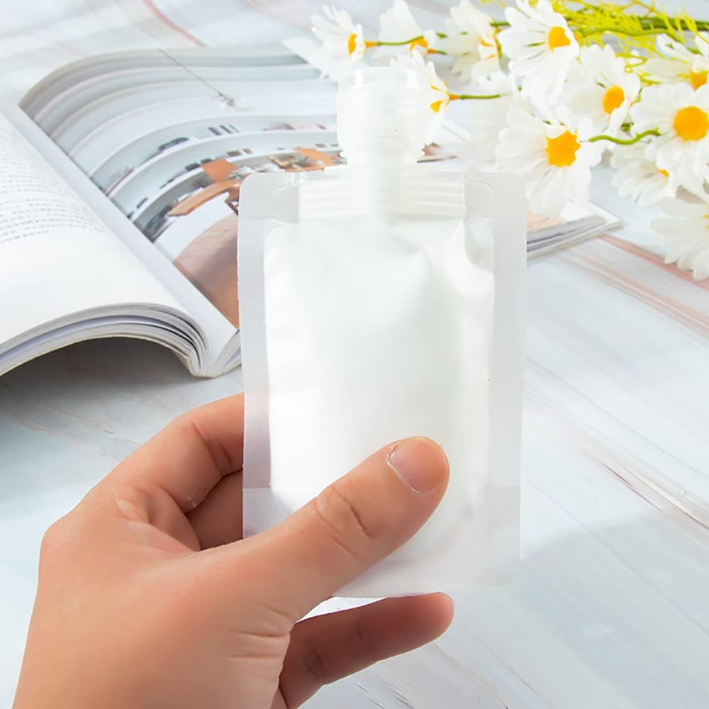 Travel Clamshell Refillable Empty Squeeze Pouches, Travel Bottles Empty Travel Squeeze Pouch, Pouch Packing Bags for Lotion/Shampoo/Face Cream/Hand Soap/Mask, 6Pcs - 9 Pieces image number 6