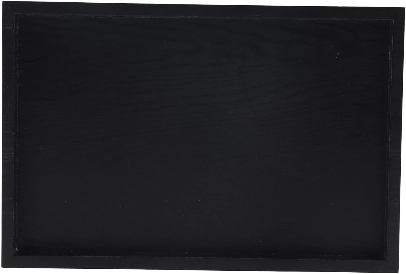 Rectangle Solid Wood Serving Tray, and Durable, Modern and Elegant for Restaurant, Home, with Raised Edges, Easy to (30 * 20 * 2Cm) image number 5