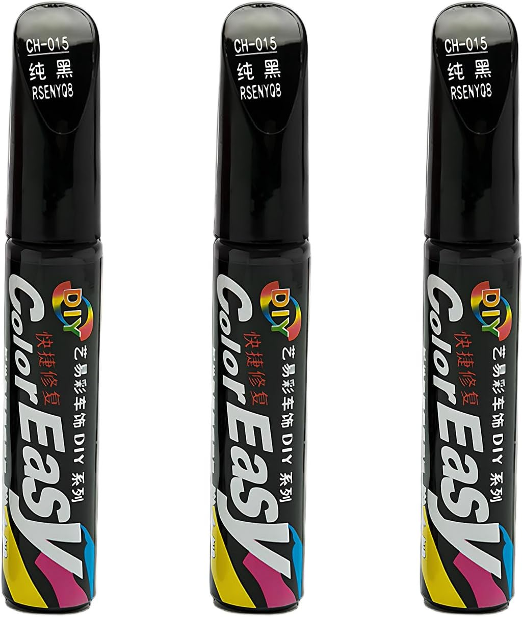 3 Pcs Car Scratch Remover Pen,Touch up Paint Pen,Black Spray Paint, Black Paint Pen for Car Suitable for Cars Repainting Cover and Repair Scratches, Suitable for Cars, Suv, Truck, Rv, Bicycle image number 1