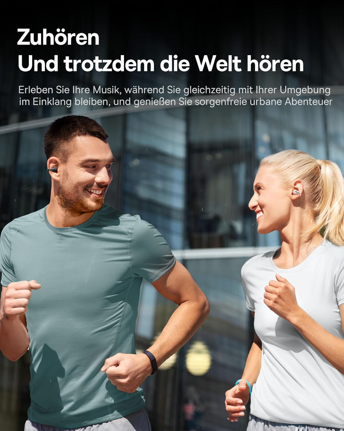 Baseus Bowie MC1 Open Ear Headphones, Ear Clip with Impressive Sound, Adaptive Bass Enhancement, Bluetooth 5.4, Noise Cancelling for Calls, IP57, 40H Battery, 5.2G Buds - Interstellar Black