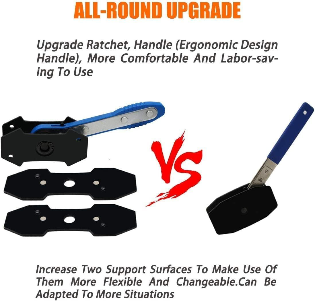 Brake Caliper Press Tool, 360&deg; Adjustable Car Ratcheting Brake Caliper Piston Spreader Press Tool, Brake Piston Compressor Tool, Blue image number 4