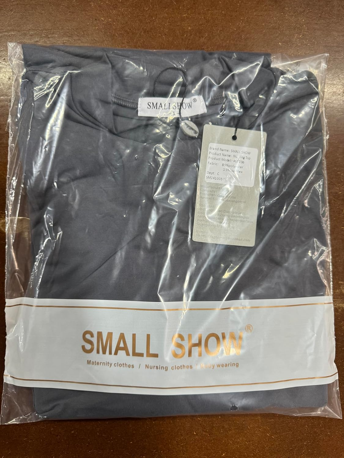 Smallshow Women'S Nursing Tops Crew Neck Long Sleeve Breastfeeding Clothes image number 5