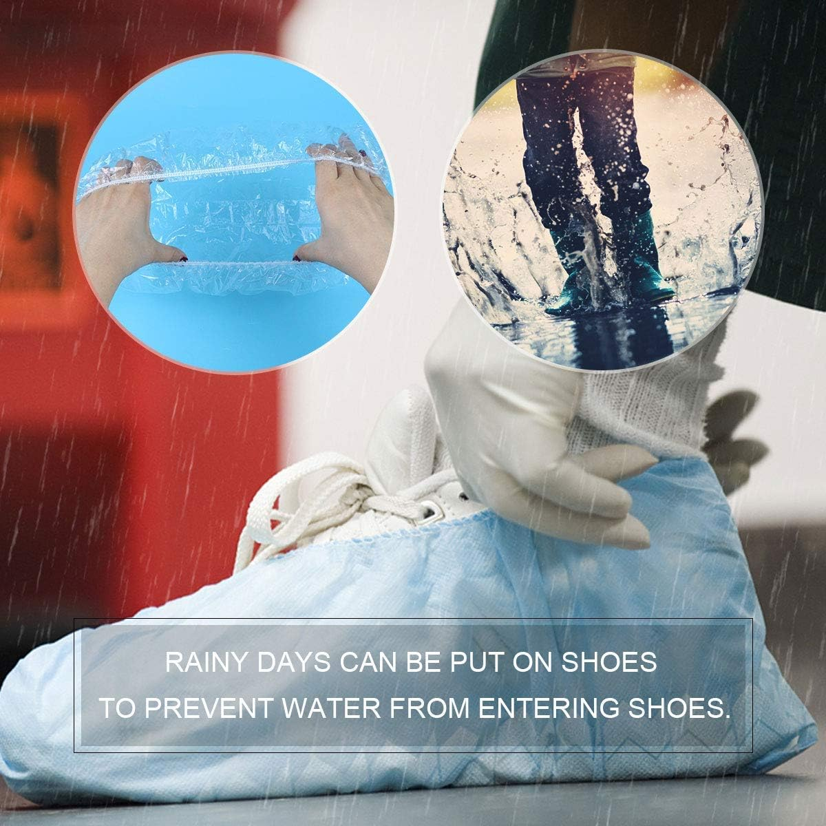 NUVO MEDSURG Disposable Shower Cap -100 Pcs (Transparent Color) image number 4